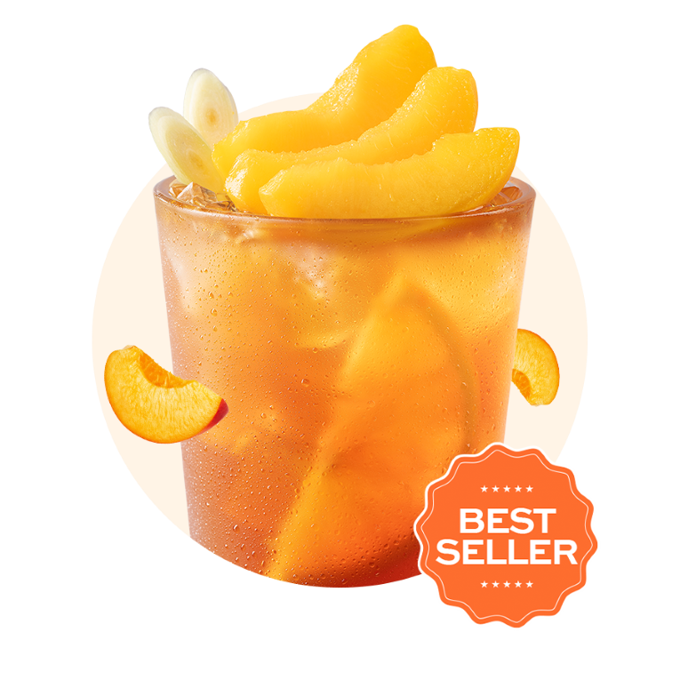 Trà Đào Cam Sả - Đá