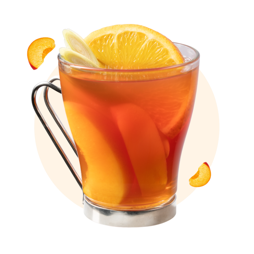 Trà Đào Cam Sả - Nóng