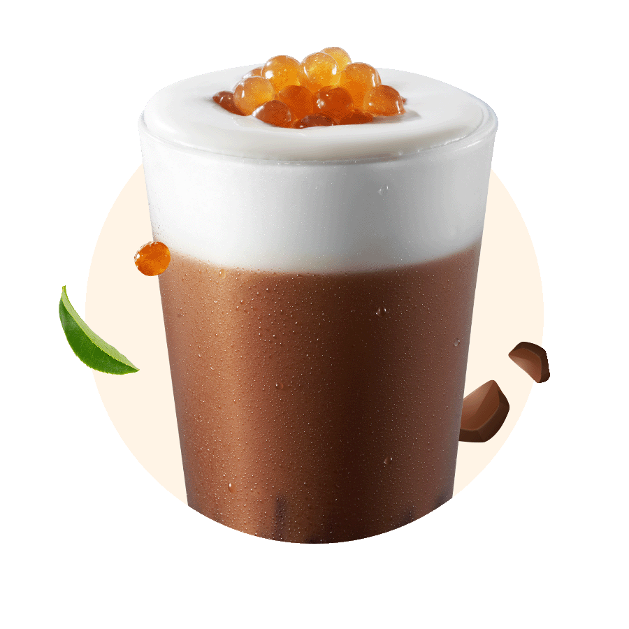 Trà Shan Tuyết Choco Trân Châu Hoàng Kim