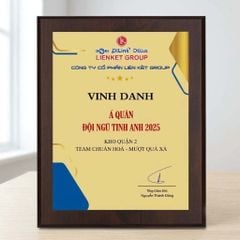 Bảng vinh danh tặng tập thể cá nhân trong những hoạt động của tổ chức doanh nghiệp