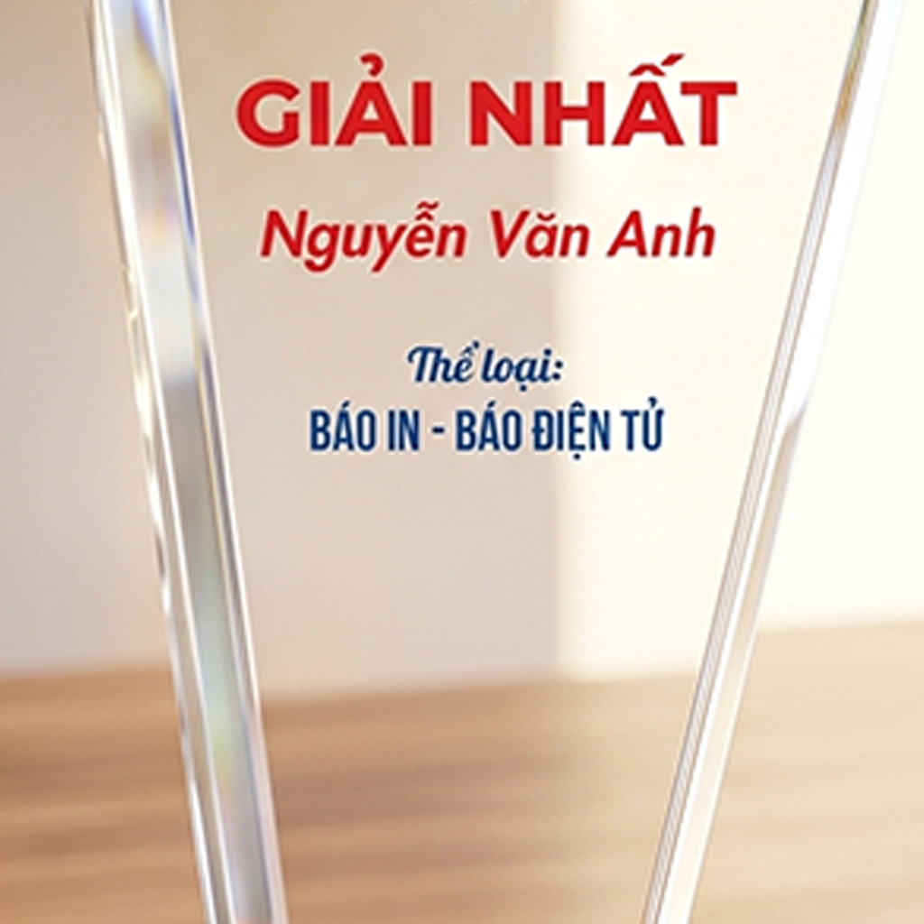 Cúp pha lê trao giải thưởng báo chí truyền thông hay những cuộc thi trong những hoạt động xã hội và doanh nghiệp