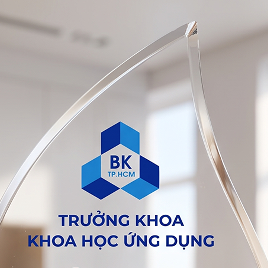 Kỷ niệm chương pha lê hình giọt nước tặng chúc mừng tân thạc sĩ