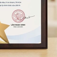 Bảng chứng nhận đại lý bán hàng chính hãng phù hợp ngành hàng đồ dùng gia đình nội thất