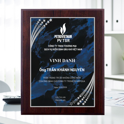 Bảng vinh danh tri ân cá nhân tập thể cống hiến và gắn bó với công ty
