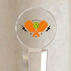 Cúp Pickleball pha lê khối trao giải nhất nhì ba ở những giải pickleball của doanh nghiệp
