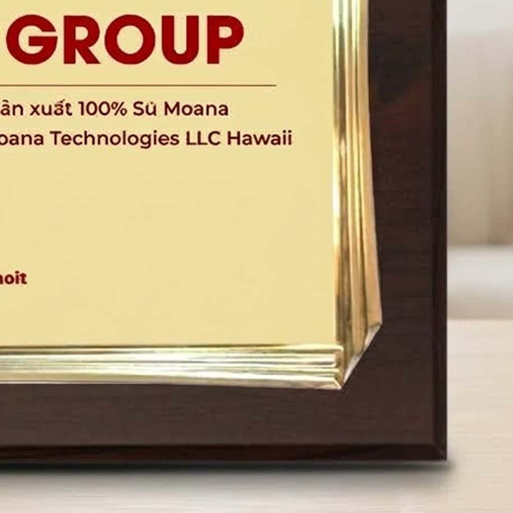 Bảng chứng nhận doanh nghiệp thành viên được ủy nhiệm sản xuất hàng hóa