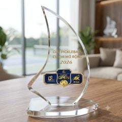 Cúp Pickleball pha lê trao giải hay làm quà tặng lưu niệm ở giải pickleball của cơ quan hiệp hội