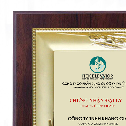 Bảng vinh danh nhà nhân phối cao cấp lĩnh vực máy móc thiết bị cơ khí vật liệu xây dựng