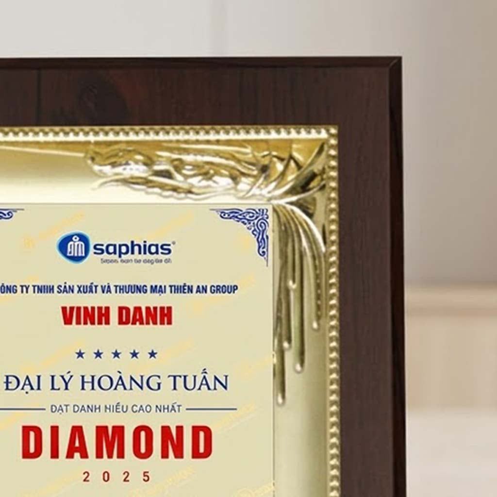 Bảng vinh danh đại lý bán hàng đạt doanh số cao nhất trong năm