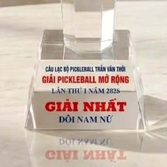 Cúp Pickleball pha lê trao giải nhất nhì ba pickleball có 3 kích thước