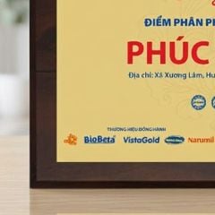 Bảng chứng nhận điểm phân phối hàng hóa chính hãng lĩnh vực hàng tiêu dùng