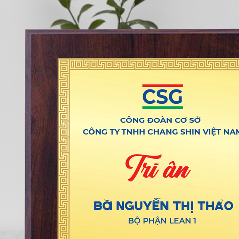 Bảng tri ân công nhân viên công đoàn cơ sở của doanh nghiệp