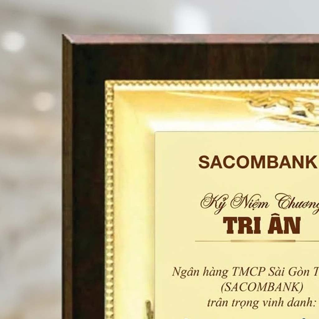 Bảng tri ân vinh danh đối tác đồng hành phù hợp trong hoạt động ngân hàng tài chính dịch vụ kinh doanh