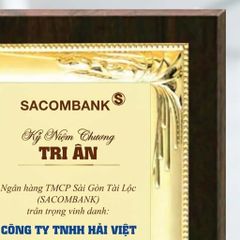 Bảng tri ân vinh danh đối tác đồng hành phù hợp trong hoạt động ngân hàng tài chính dịch vụ kinh doanh