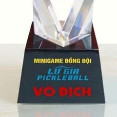 Cúp Pickleball pha lê khối trao giải nhất nhì ba pickleball có 3 kích thước