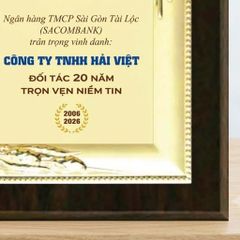 Bảng tri ân vinh danh đối tác đồng hành phù hợp trong hoạt động ngân hàng tài chính dịch vụ kinh doanh