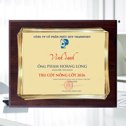 Bảng vinh danh hiện đại làm quà tặng khen thưởng nhân viên tập thể doanh nghiệp