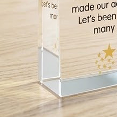 Cúp pha lê khối ngôi sao cao cấp phù hợp vinh danh tập thể cá nhân gắn bó lâu năm cùng doanh nghiệp