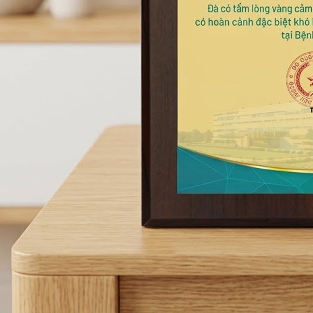 Bảng tri ân tấm lòng vàng chia sẻ giúp đỡ bệnh nhân có hoàn cảnh khó khăn trong những hoạt động xã hội