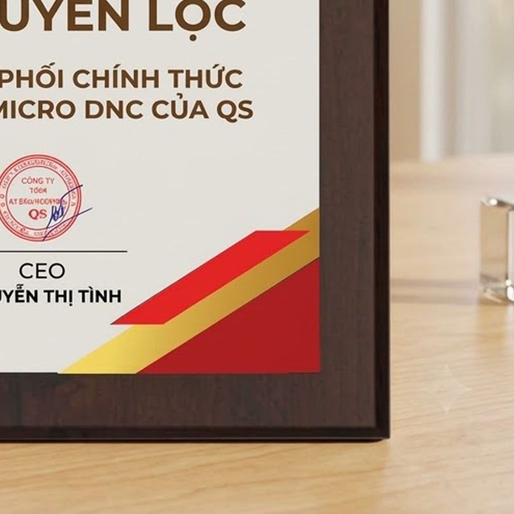 Bảng chứng nhận nhà phân phối chính thức ngành hàng điện tử viễn thông