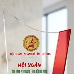 Kỷ niệm chương pha lê tặng nhà tài trợ trong những hoạt động xã hội