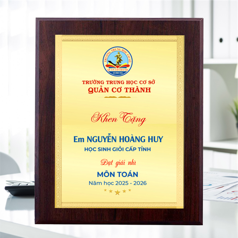 Bảng biểu dương vinh danh học sinh giỏi cấp tỉnh
