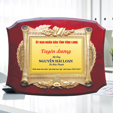Kỷ niệm chương gỗ đồng tặng đại biểu hay tặng cho hoạt động xã hội