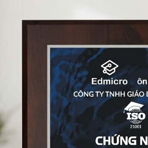 Bảng chứng nhận đối tác phân phối sản phẩm dịch vụ phần mềm giáo dục