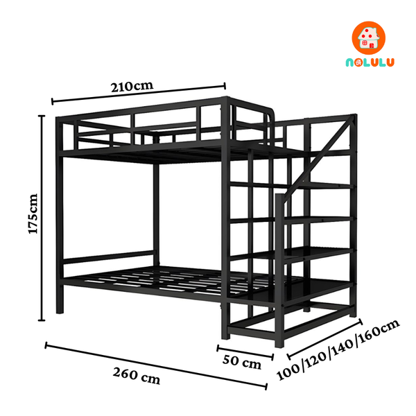 Giường tầng khung sắt hiện đại Nolulu - GTS04