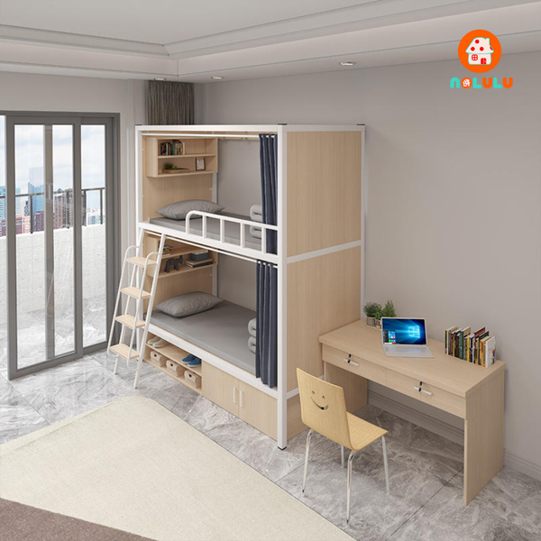Giường tầng khung sắt hiện đại cho kí túc xá Nolulu - GTS06