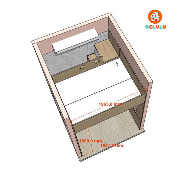 Nolulu| Thiết kế phòng ngủ nhỏ cho 4 người tại Quận 8