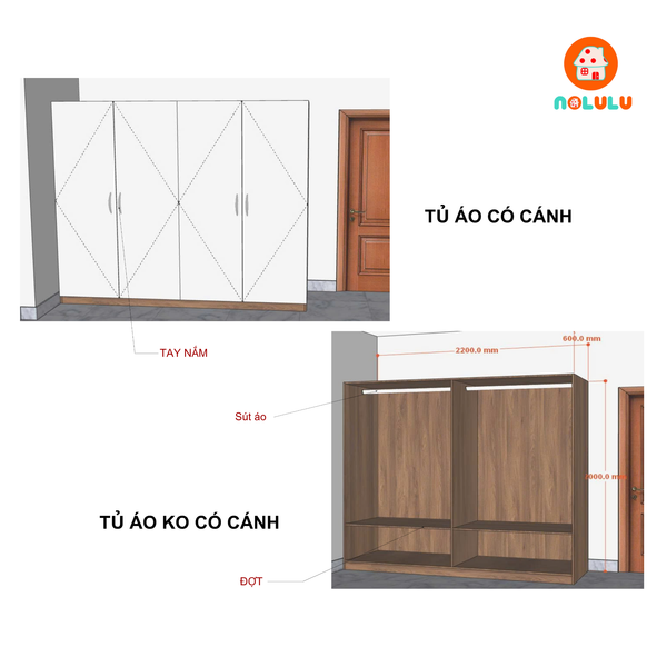 Nolulu| Thiết kế nội thất phòng ngủ cho cô Trần - Quận 3