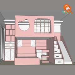 Thiết Kế & Thi Công Phòng Ngủ Bé – Combo Phòng Ngủ Baby Pink