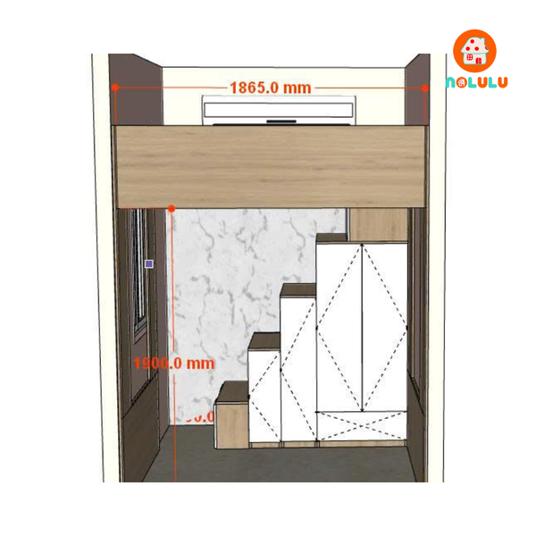 Nolulu| Thiết kế phòng ngủ nhỏ cho 4 người tại Quận 8