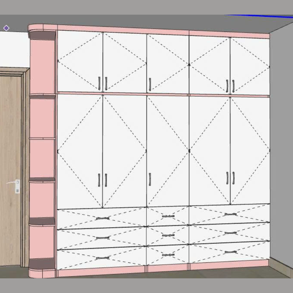 Thiết Kế & Thi Công Phòng Ngủ Bé – Combo Phòng Ngủ Baby Pink