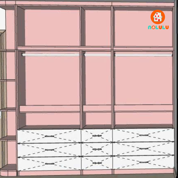 Thiết Kế & Thi Công Phòng Ngủ Bé – Combo Phòng Ngủ Baby Pink