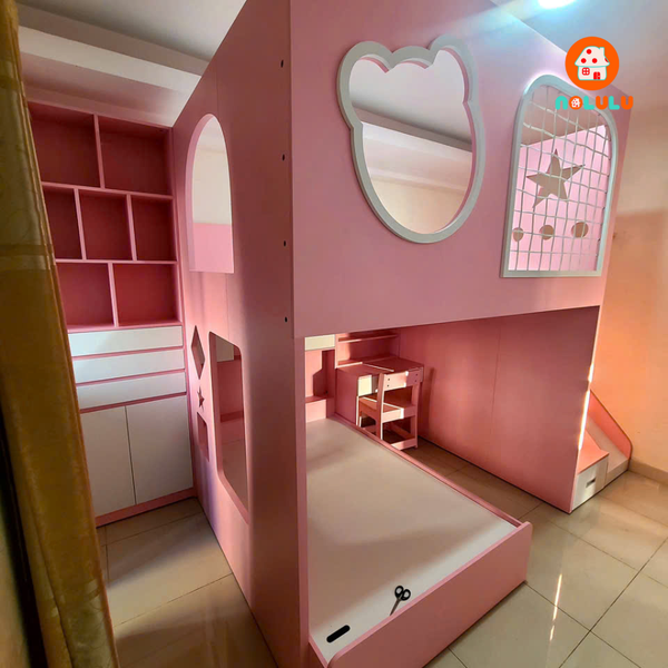 Thiết Kế & Thi Công Phòng Ngủ Bé – Combo Phòng Ngủ Baby Pink