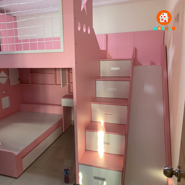 Thiết Kế & Thi Công Phòng Ngủ Bé – Combo Phòng Ngủ Baby Pink