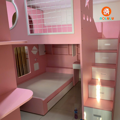 Thiết Kế & Thi Công Phòng Ngủ Bé – Combo Phòng Ngủ Baby Pink