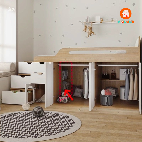 Giường tầng kết hợp tủ quần áo Nolulu - GT018