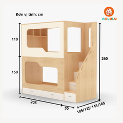 Giường tầng thông minh cao cấp Nolulu - GT020