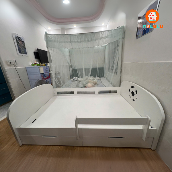Giường ngủ trẻ em trang trí hình trái bóng Nolulu - GN012