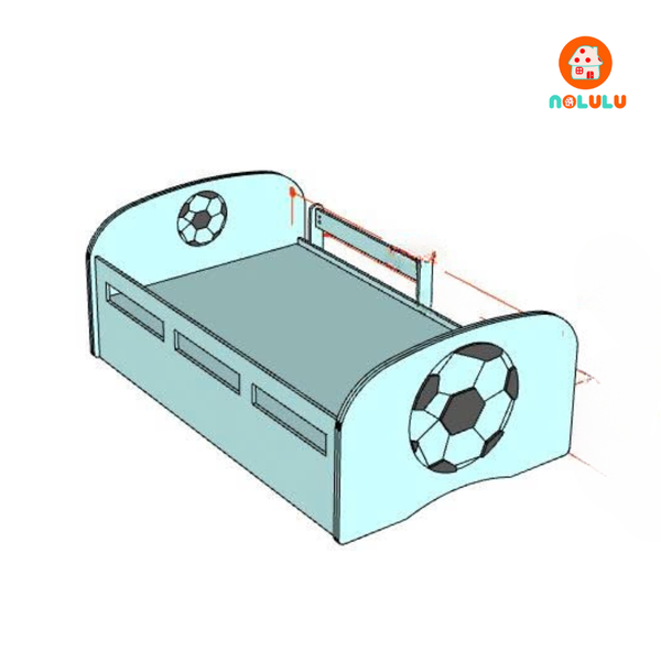 Giường ngủ trẻ em trang trí hình trái bóng Nolulu - GN012