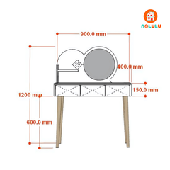Bàn Trang Điểm Hiện Đại Thương Hiệu NOLULU - TD013