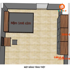 Nolulu| Thiết kế nội thất phòng ngủ cho cô Trần - Quận 3