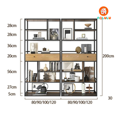 Kệ sắt trang trí hiện đại Nolulu - KS03