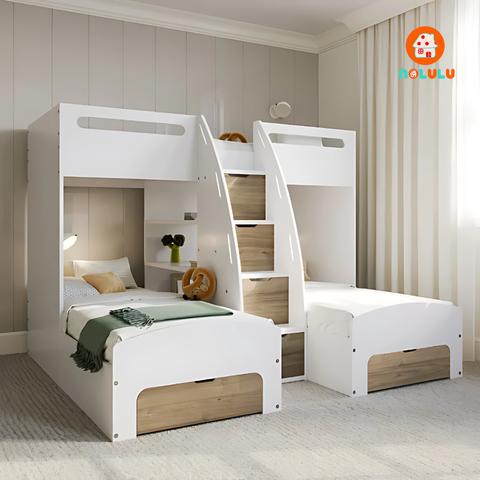Gường ngủ 3 tầng cho bé hiện đại Nolulu - GT010