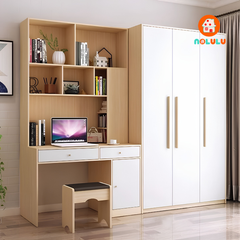 Tủ Quần Áo  Z124 Cánh Mở Kết Hợp Bàn Học/Làm Việc