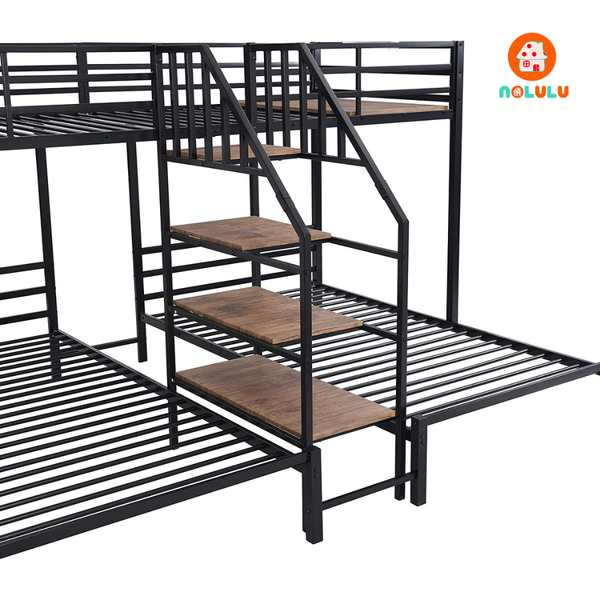 Giường 3 tầng khung sắt hiện đại Nolulu - GTS08