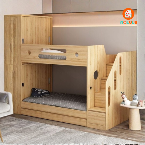 Giường Tầng GT-H42 Kết Hợp Tủ Áo Đa Năng